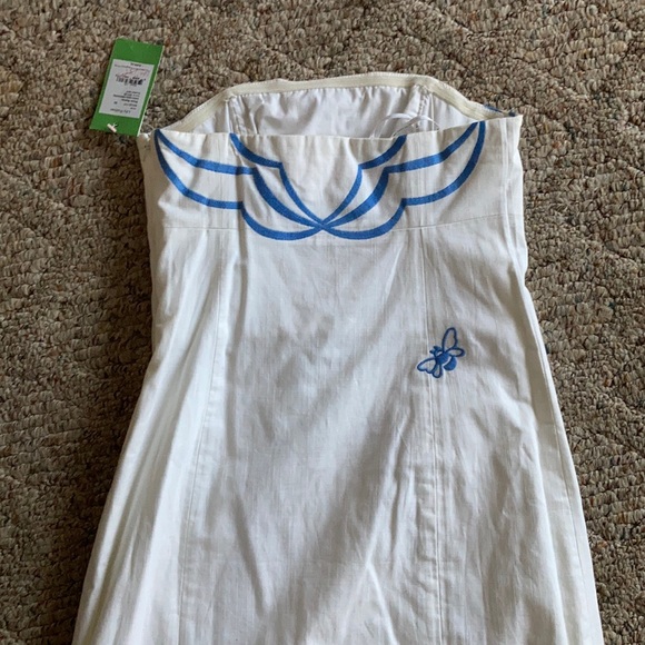 Strapless Lilly Pulitzer  Dress with Embroidery - Picture 6 of 9